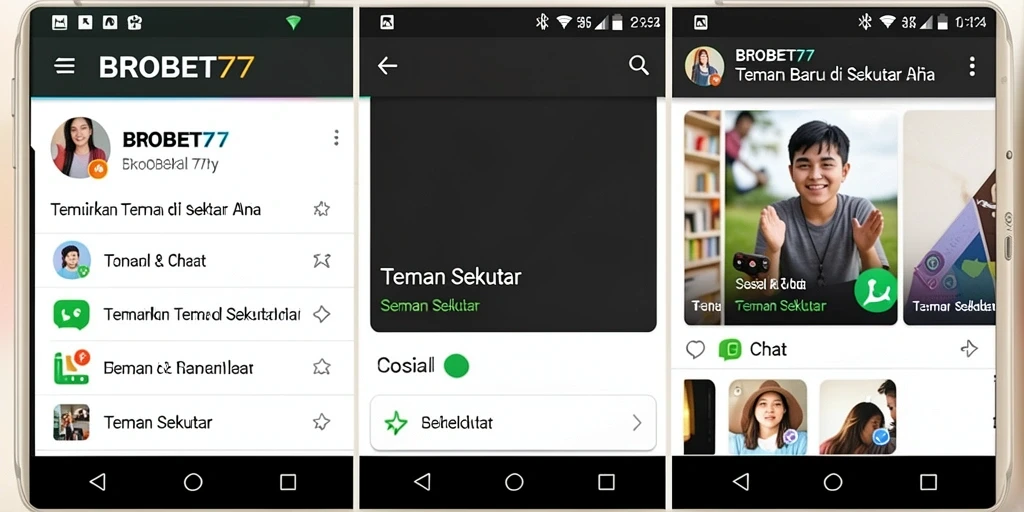 Tampilan antarmuka BROBET77 yang menarik dan mudah digunakan.