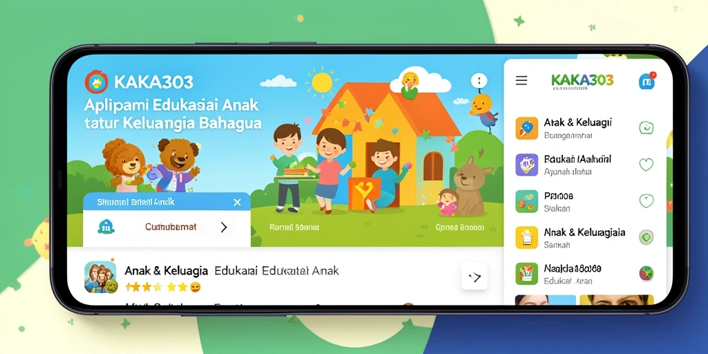Tampilan antarmuka <strong>KAKA303</strong> yang interaktif dan menarik untuk anak.