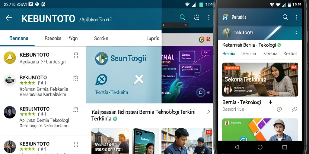 Antarmuka KEBUNTOTO yang modern dan informatif.