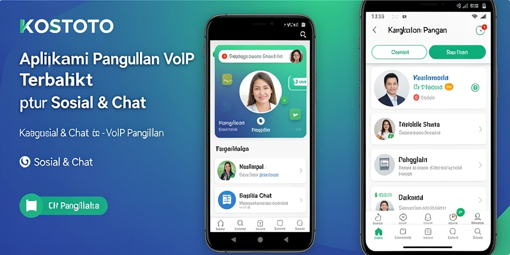 Antarmuka KOSTOTO yang intuitif untuk VoIP Panggilan yang lebih mudah.