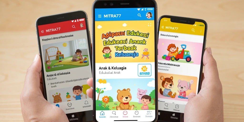 Tampilan antarmuka aplikasi edukasi yang interaktif dan menarik.