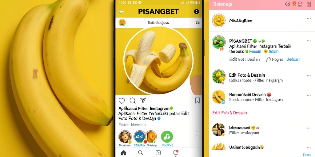 Tampilan antarmuka PISANGBET dengan koleksi filter menarik.